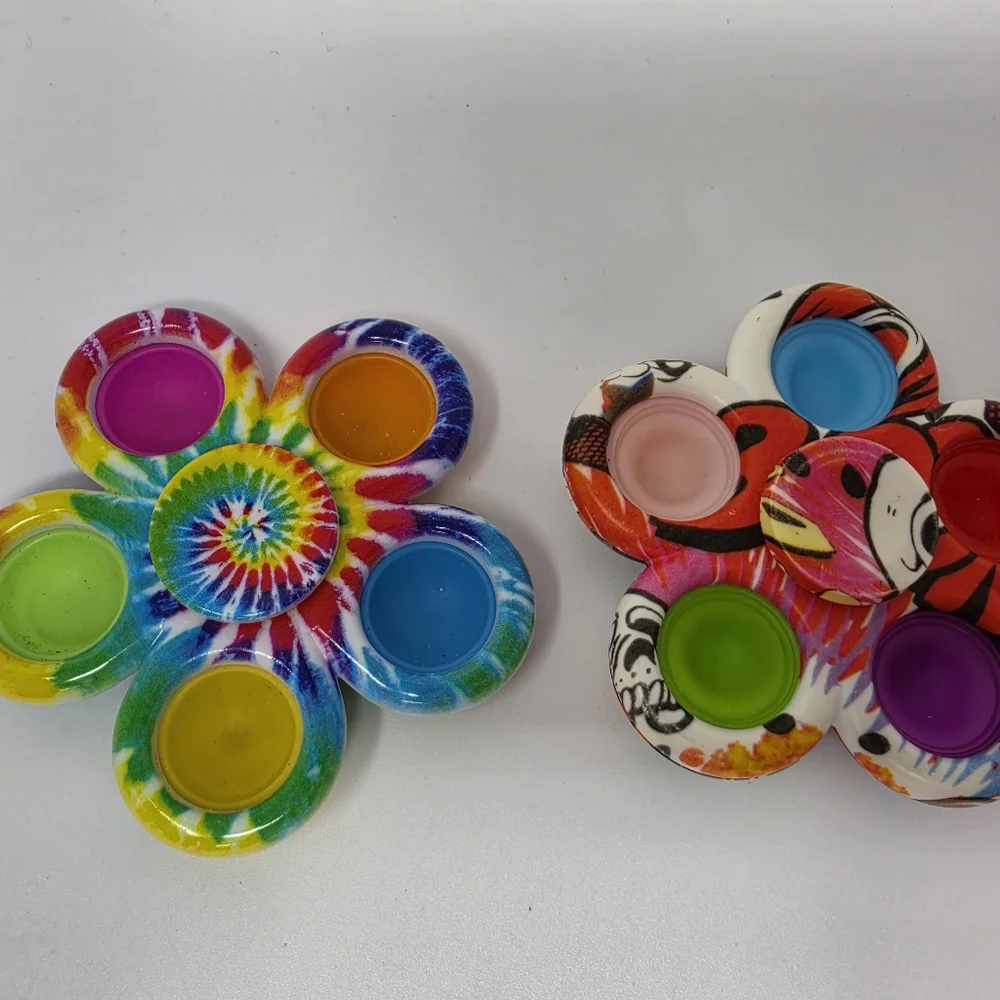 Spinner Tye Die Fidget SensoryToy Lot of 2